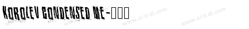 Korolev Condensed Me字体转换